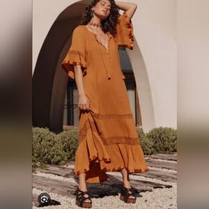 Spell Serenade Terracotta Dress Size XL